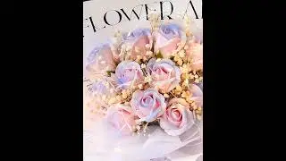 Rosette Soap Flowers Roses