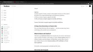 Databricks DE Associate Day 5: Serverless Job Compute vs Classic Clusters