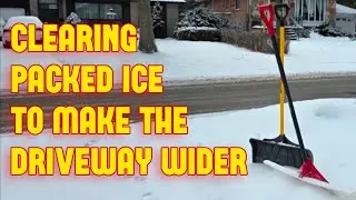 Let's Widen the Driveway | Residential Driveway Snow Clearing | Toro Snowblower & Carhartt | OldLenn