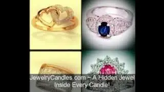 Jewelry Candles Natural Soy Wax Scented Candle Hidden Jewels Inside!