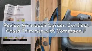 Review Wrneaoch Garden Cordless Grass Trimmer with Command Feed And 2 Batteries Strimmer Line Strimm