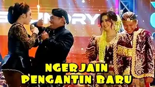 Niken salindry dan mas bambang kompak ngerjain pengantin baru di panggung