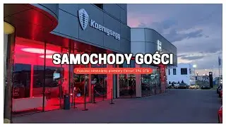 Samochody zaproszonych gości na zamkniętą premierę Ferrari 296 GTB w Ferrari Katowice