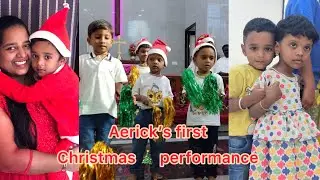 Aerick&rsquo;s first Christmas 🎄 performance,funny moments to cherish #baby_aj  #christmas2024