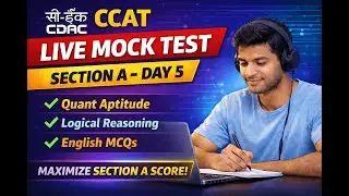 CCAT Live Mock Test &ndash; Section A Day 5 | Live Mock Test for February 2026  Batch