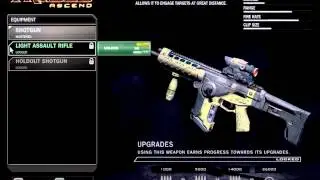 Tribes Ascend: Interactive Menu: Classes: PathFinder: Secondary Weapon: Light Assault Rifle