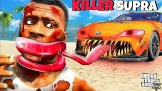GTA5 : Franklin New Car Is A Cursed Killer SUPRA IN (GTA V MOD)