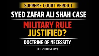 PLD 2000 SC 869 Syed Zafar Ali Shah Case | Constitutional Law Doctrine of Necessity Explained