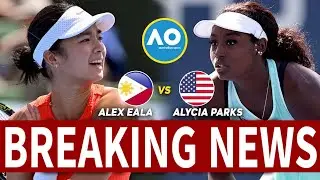 UNBELIEVABLE SHOWDOWN Alexandra Eala's Epic Opening Salvo vs Alycia Parks at the Australian Open!
