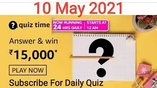 Amazon Quiz Answers Today | 10 May 2021