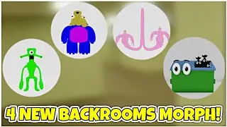 UPDATE 265 🐘 How to get ALL 4 NEW BACKROOMS MORPHS! (GARTEN OF BANBAN 3) - Roblox