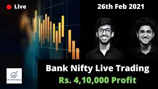 (03 марта 2021 г.) Optionables Live BankNifty Trading | Алгоритмическая система | Прибыль 410&nbsp;000 рупий