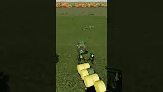 Bale Wrapping in #FS22 #Western Wilds  #farmingsimulator #farmchallenge