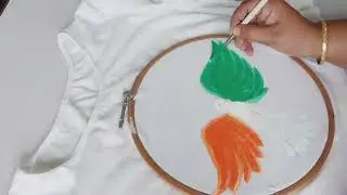 75th Happy Independence Day/ T- Shirt👚  fabric Painting #happyindependenceday