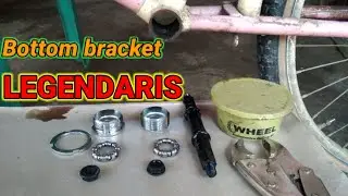 Tutorial // cara pasang bottom bracket pelor // bb kotak   legendaris #bbkotak