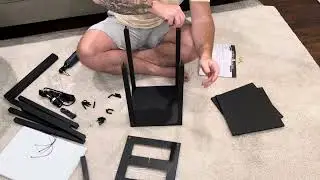 Unboxing & Assembling the Floor Lamp with Shelves