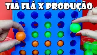 Tia Flá X Produção Jogo Lig 4 Das Bolinhas! Tem Que Pensar Muito! 🤪