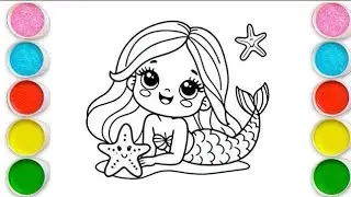 How to drow easy step marmaid  drawing colouring for kids 