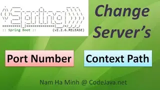Spring Boot: Change server port number and context path