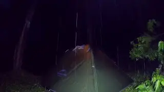 CAMPING IN HEAVY RAIN ‼️ Trapped Camping Alone in a Small Tent | Non-Stop Rain 🌧️