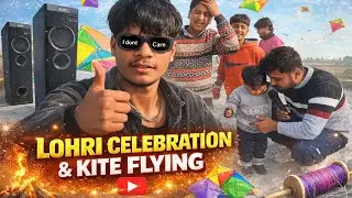 Village Style Lohri Celebration 🔥 | Kite Flying Fun 🪁 | Punjabi Vlog