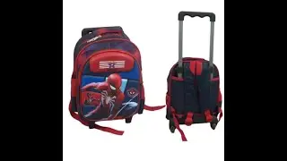 cartable d&rsquo;&Eacute;cole &agrave; Roulettes avec Design Spiderman pour Enfant