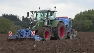 Pflügen und Säen - Lehner Agrar - Fendt 718 und 826 Vario