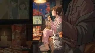 A Cozy Autumn Evening at Home 🍂 #ghibli #anime #like #dailyvlog #viralvideo