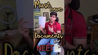 Must have *documents* for NEET exam!?😳📝 #neet #mbbs #neet2025 #neet2026 #neetaspirant #trending