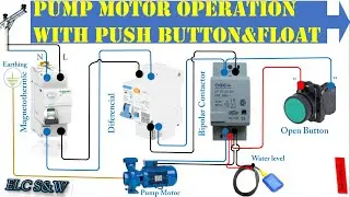 Pump Motor Operation With Push Button float/Nuevo esquemaManiobra motor bomba monofasico con puls