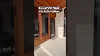 Professional Wood screen porch, custom screen door #shorts #custom  #howto #home #diy #learnmore