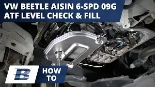 How To Check and Fill VW Beetle Transmission Fluid aka Beetle ATF Level Aisin 6 Speed 09G