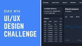 Design Cryptocurrency Exchange App Part 1 | DAY #14 UI/UX Design Challenge