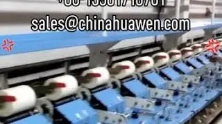 Video of HW368A Spandex yarn doubling machine