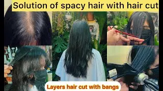 Solution of Spacy hair with haircut