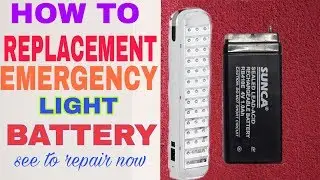 How to REPLACE and repair emergency lights battery and repairs full details