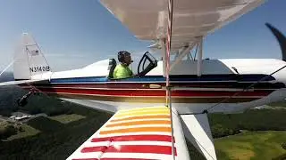 EAA BI-PLANE trying to hurt me today..