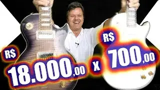 COMPARATIVO de guitarra Les Paul de 18 mil  x Les Paul de 700 - 