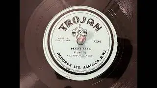 PENNY REEL, CALYPSO QUINTET, TROJAN, Records LTD. JAMAICA, 78rpm