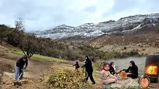Life in the Zagros Mountains ❄️ | Cold Weather & Rural Farm Living