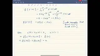 Laplace Transforms of derivatives