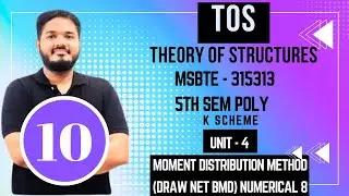 Ch- 4 M.D.M. | DRAW BMD NUMERICAL 8 |MSBTE| Theory of structure | SEM5| TOS |K SCHEME|315313|