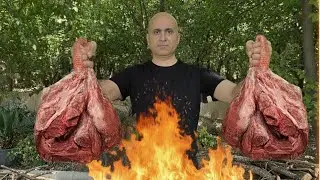 Готовим печень ягненка на природе | Вкус вас удивит!