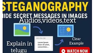 Steganography in Cryptography | Hide Secret Messages explain in# telugu #Steganography #Cryptography