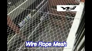 oxidized black stainless steel cable net 30mm*30mm steel wire rope net