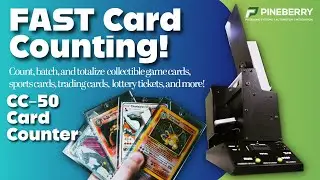 Counting 100 Pok&eacute;mon Cards FAST with Pineberry CC‑50 Card Counter