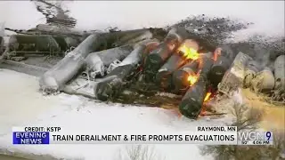 Evacuations end after fiery Minnesota ethanol derailment