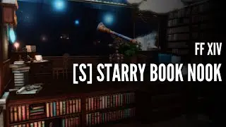 FFXIV Housing Tour: Starry Book Nook | Final Fantasy 14 Small House Build Walkthrough