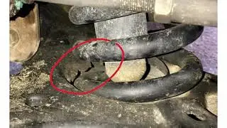 Lower Control Arm, Spring Bucket Damage