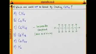 BMAT 2008 Section 2 - Q10 Chem - Cracking C12H26 - Worked Solution